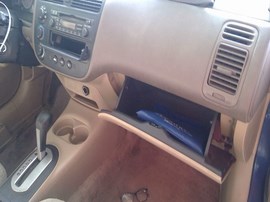 2001 HONDA CIVIC, NAVY BLUE, EX, 1.7L VTEC, AT,  A25078